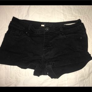 BULLHEAD Black Denim Shorts